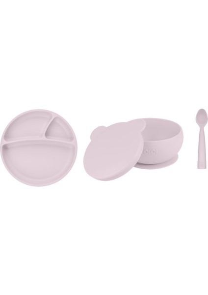 3 Parça Beslenme Seti Misty Lilac
