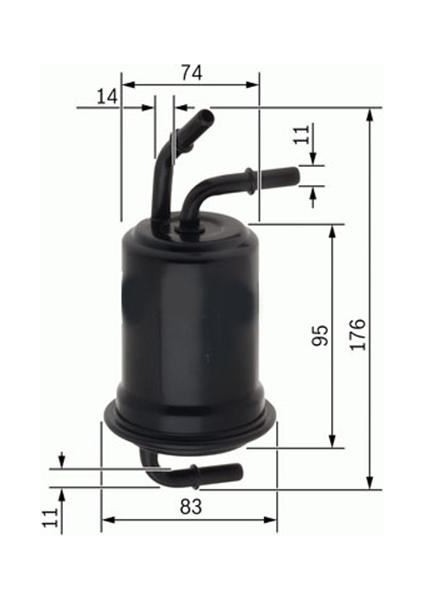 SF238 - Yakıt Filtresi A4-A6 2.0 Tfsi 6 Bar WK720.4 x