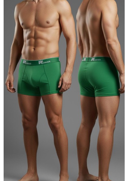 Erkek Likralı Bambu Boxer 6’lı Ekonomik Paket – Nefes Alan Doğal Kumaş Rahat Iç Giyim (Yeşil & Kırmızı) modelleri