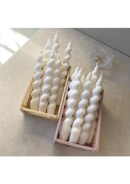 2 Li Burgu Şamdan Soya Wax Mum Seti fiyatları