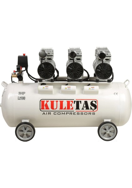 Kuletaş Sessiz Hava Kompresörü 100 Litre 3 Hp fiyatları
