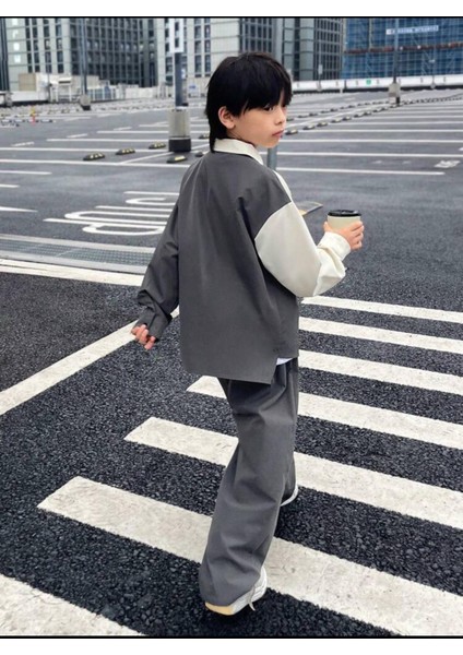 Moda Tarzı Erkek Çocuk Keten Ikili Takım - Ceket - Pantolon fiyatları