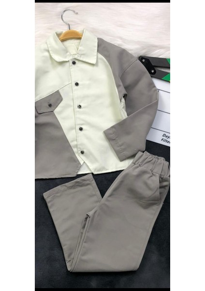 Moda Tarzı Erkek Çocuk Keten Ikili Takım - Ceket - Pantolon indirimleri