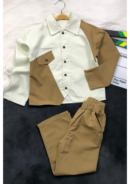 Moda Tarzı Erkek Çocuk Keten Ikili Takım - Ceket - Pantolon fiyatları