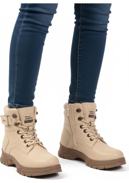 24035 Z Bej-Vizon Kadın Bot Polact modelleri