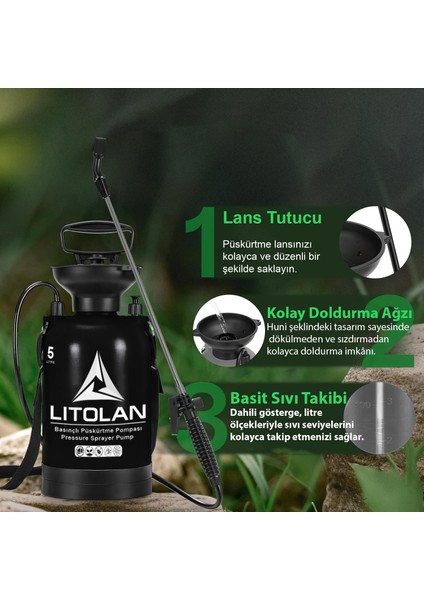 5 Lt Mekanık Zirai Ilaçlama Pompası, Basınçlı Püskürtme Pompası fiyatları