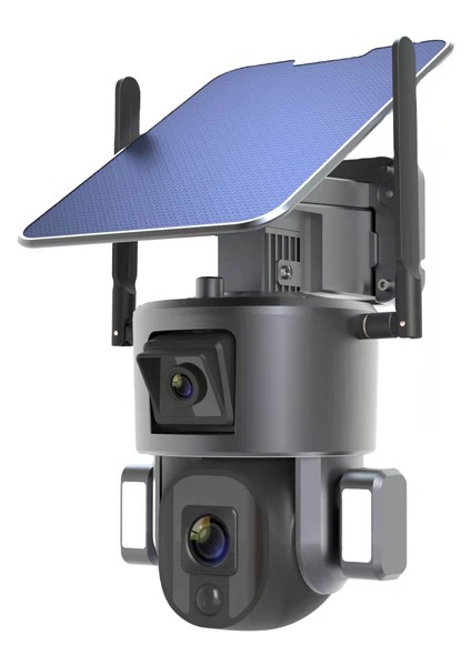 Y5 8mp 4K Hd Solar Wifi Dual Lens 10X Zoom Gece Görüşlü Güvenlik Kamerası