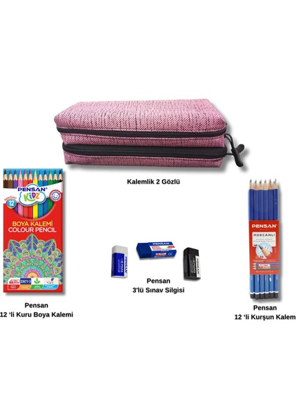 Kaliteli Hesaplı Okul Kalemlik ve Kalem Seti