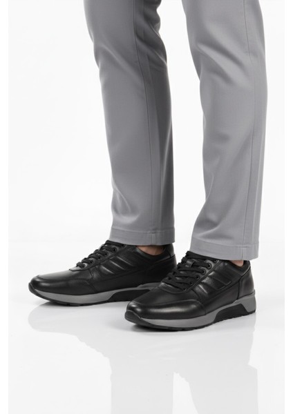 Fosco 2720-1 M Siyah Hakiki Deri Erkek Günlük Ayakkabı modelleri