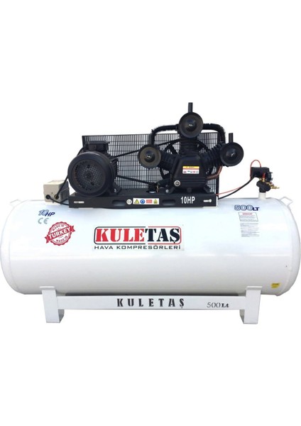 KULETAŞ Hava Kompresörü – 500 Litre, 10 HP, 8 Bar, 380 V
