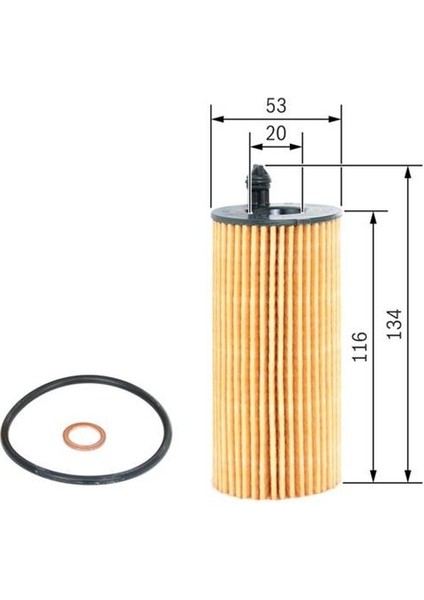 SO1163 - Yag Fıltresı Bmw B37 B38 B46 B48 B47 F10 F20 F30 G20 G30 F32 F34 F36 G11 G01 G05 F25 F26 Z4