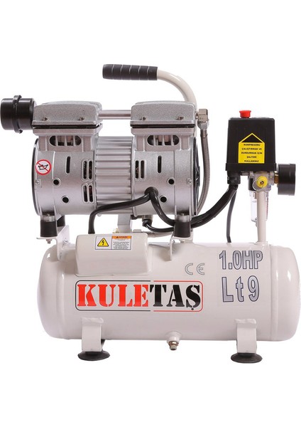 Kuletaş Sessiz Hava Kompresörü 9 Litre 1 Hp