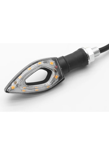 Motosiklet Üniversal LED Sinyal Beyaz Camlı modelleri