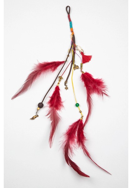 Otantik Kuş Tüylü Saç Ipi