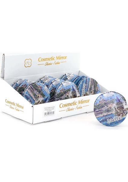 Taşlı Istanbul Tasarımı El Aynası Ince ALK2920 ( Lisinya )