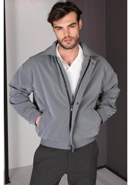 Oversize Nova Kumaş Mevsimlik Antrasit Erkek Ceket 2289 modelleri