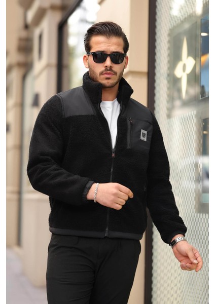 Peluşlu Siyah Erkek Mont 2270