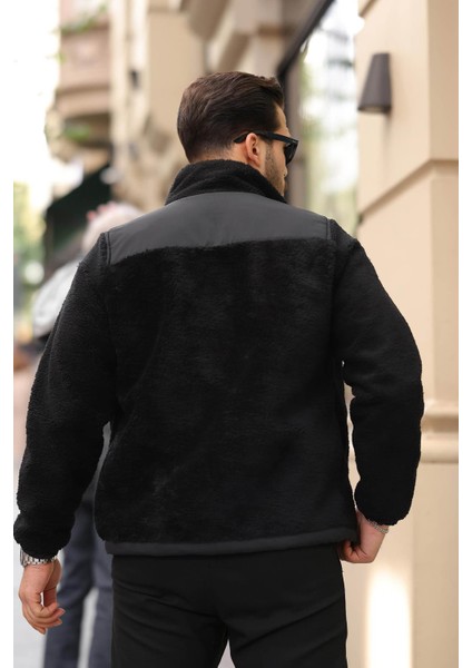 Peluşlu Siyah Erkek Mont 2270 modelleri