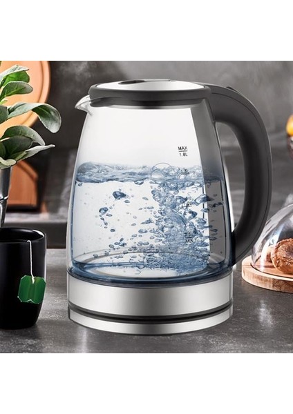 1500W 1.8 Litre Cam Hazneli Su Isıtıcı Mutfak Kettle CRW-7204 (4944) fırsatları