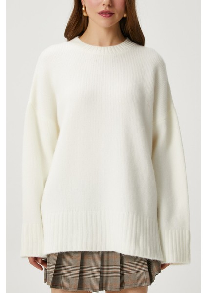 Kadın Homy Yumuşacık Bisiklet Yaka Oversize Triko Kazak fiyatları