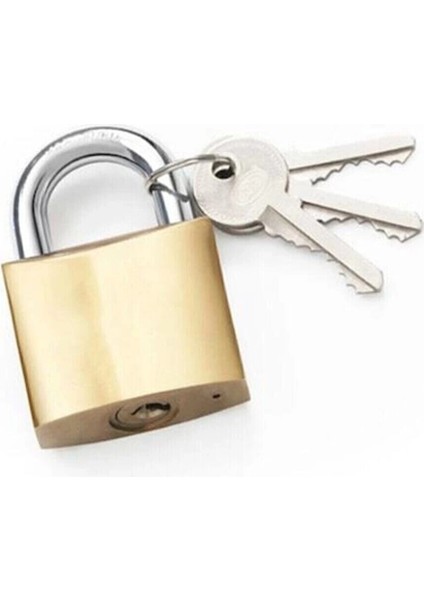 Sarı Asma Kilit 32 mm ( Lisinya )