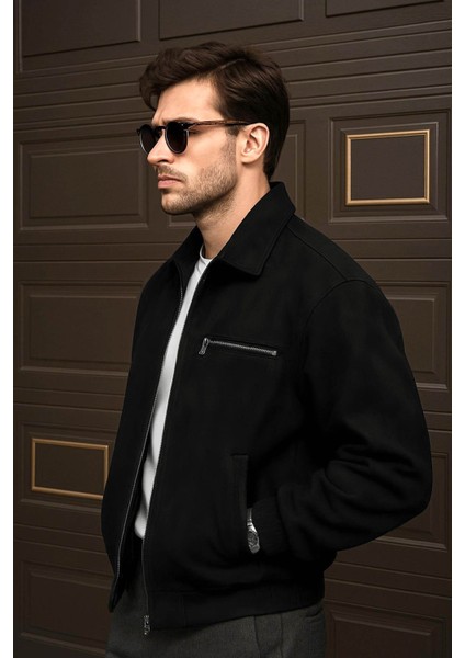 Oversize Süet Siyah Erkek Ceket 2287 fiyatları