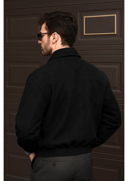 Oversize Süet Siyah Erkek Ceket 2287 modelleri
