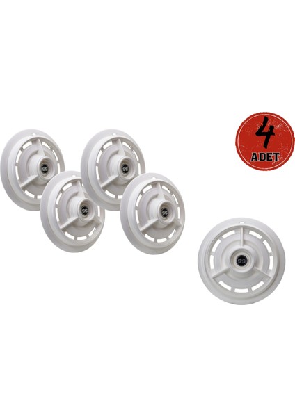 Jant Kapağı Kırılmaz Ss Model 16" Beyaz 4'lü (Takım Olarak)