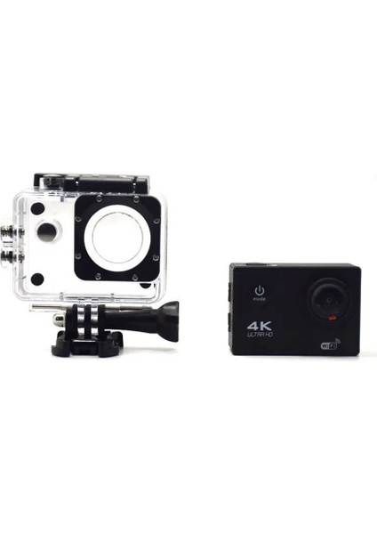 4K Ultra Hd Wifi Su Geçirmez Aksiyon Kamerası Siyah Ac-01
