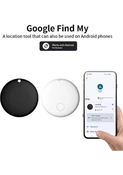 Airtag Android Konum Belirleme Akıllı Takip Cihazı Smart Finder Beyaz ( Lisinya ) fırsatları