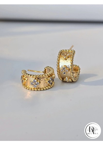- Glow Earrings – Gold & Silver Kaplama Zirkon Detaylı Kadın Küpe (KOD-312) fırsatları