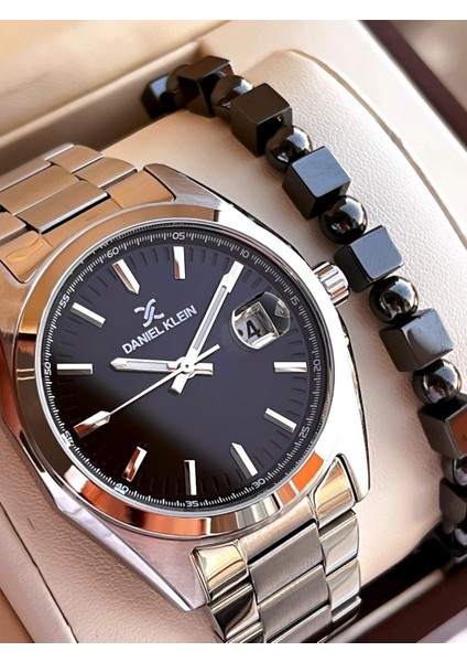 Klasik Erkek Kol Saati Çelik Kordon 3 Atm Suya Dayanıklı Bileklik Hediyeli VS.BLKT.0605