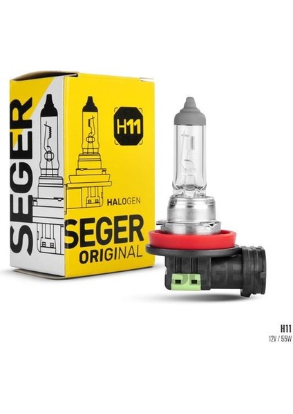 207218 - Ampul H11 12V 55W PGJ19-2 Standart Yenileme 3.500K Standart Işık