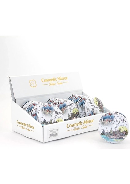 Taşlı Istanbul Tasarımı El Aynası Kalın ALK2491 ( Lisinya )