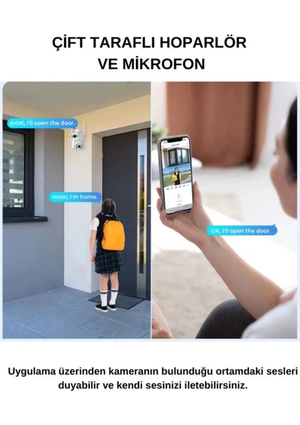 Ip Kamera 2+2 Mp 4mp 1080P Ultra Hd Hareketli Sensör Dış Ortam Ip Kamera Speed Dome Akıllı Ip Çift Kamera ( Lisinya ) modelleri