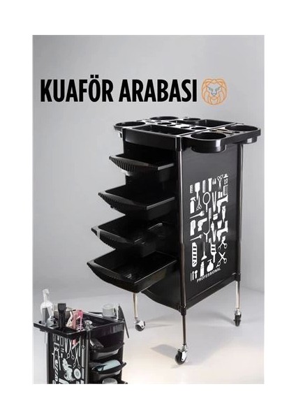 Bfs Raflı Kuaför Arabası Absolute Professional