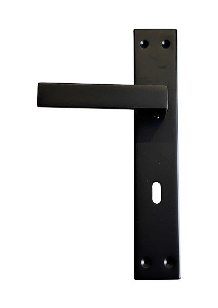 Alüminyum Siyah Oda Kapı Kolu, Modern ve Dayanıklı Kapı Kolu (478-02-ODA-MSY)