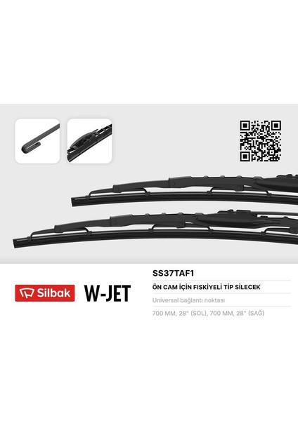 Sılbak SS37TAF1 - Silecek Süpürgesi 700MM Fiskiyelı Scanıa P. R. T Serısı 09/05