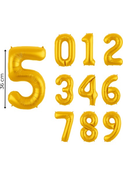36 cm Gold Rakam Folyo Balon fiyatları