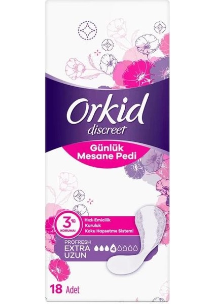 Bfs Orkid Günlük Mesane Pedi Ekstra Uzun 18 Adet fiyatları