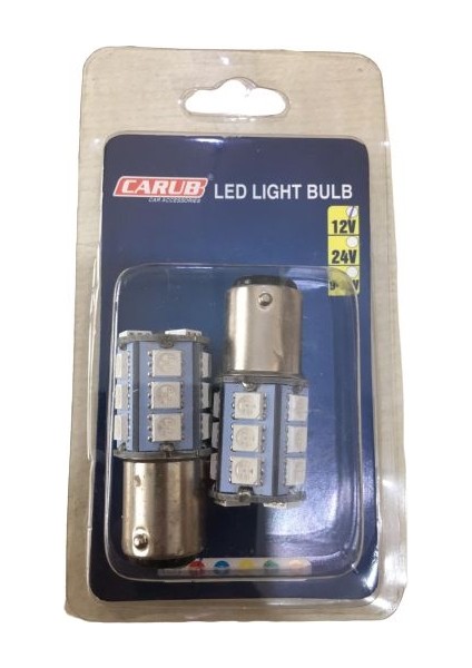 Motosiklet ve Otomobil Stop Ampul 18LED 1016 Çakar Kırmızı Şaşı indirimleri