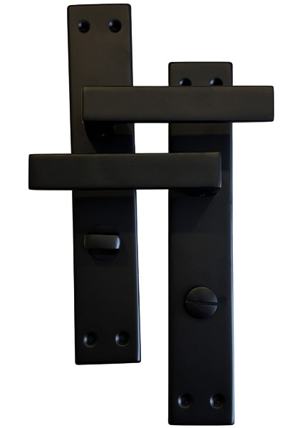 Erkul Alüminyum Siyah Wc Kapı Kolu, Tuvalet & Banyo Kapısı Kolu, Yönsüz Montajlı MEKANIZMA,(478-02-WC-MSY) indirimleri