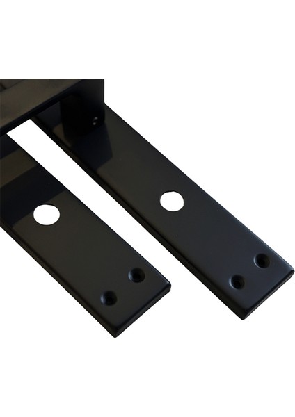 Erkul Alüminyum Siyah Wc Kapı Kolu, Tuvalet & Banyo Kapısı Kolu, Yönsüz Montajlı MEKANIZMA,(478-02-WC-MSY)