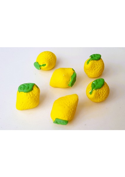 6'lı Mini Minyatür Limon Meyve Silikon Kalıp K-1395, Taş Tozu Alçı Sabun Mum Kalıbı fiyatları