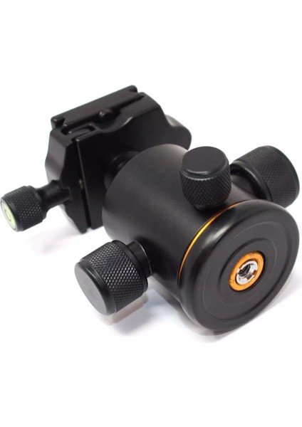 Bh-03 Panoramik Ball Head Tripod Kafası (8 Kg) – 360° Pan, ±90° Tilt, Quick-Release, Su Terazisi, 370 G, 2× Adaptör modelleri