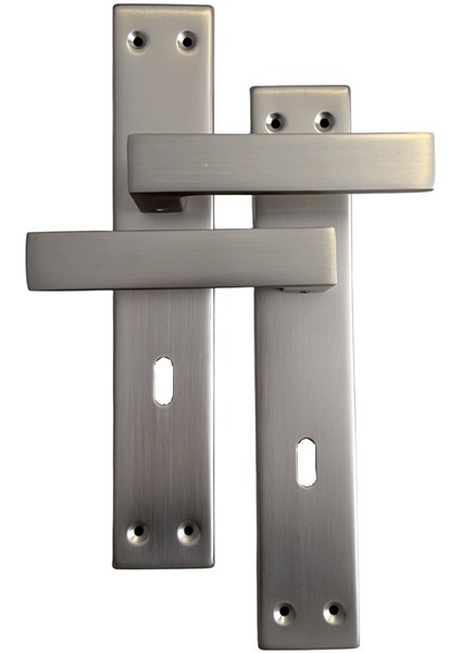 Erkul Alüminyum Inox Oda Kapı Kolu, Modern ve Dayanıklı Kapı Kolu (478-02-ODA-IN) modelleri