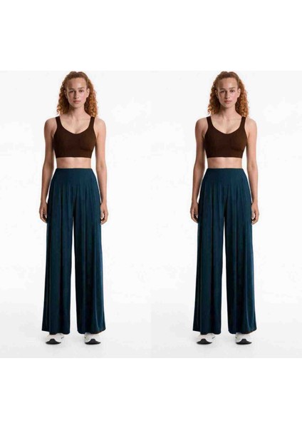 Modal Önden Pileli Lacivert Pantolon fiyatları