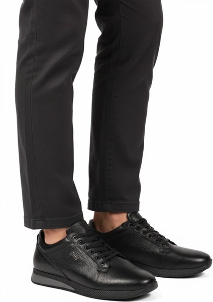 3235 M Siyah Floter Hakiki Deri Erkek Günlük Ayakkabı modelleri