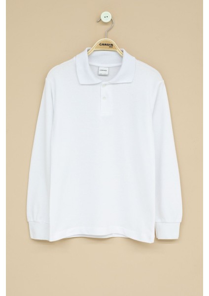 Erkek Çocuk Polo Yaka Uzun Kollu 2'li Okul Tişörtü 22714 fiyatları