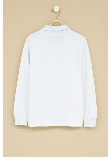 Erkek Çocuk Polo Yaka Uzun Kollu 2'li Okul Tişörtü 22714 modelleri